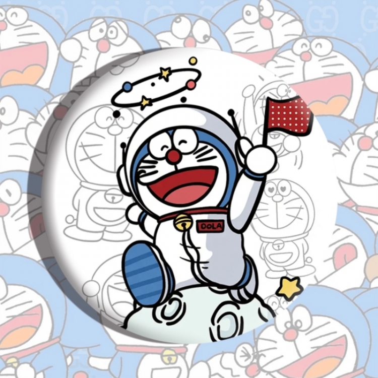 Doraemon Anime tinplate brooch badge price for 5 pcs