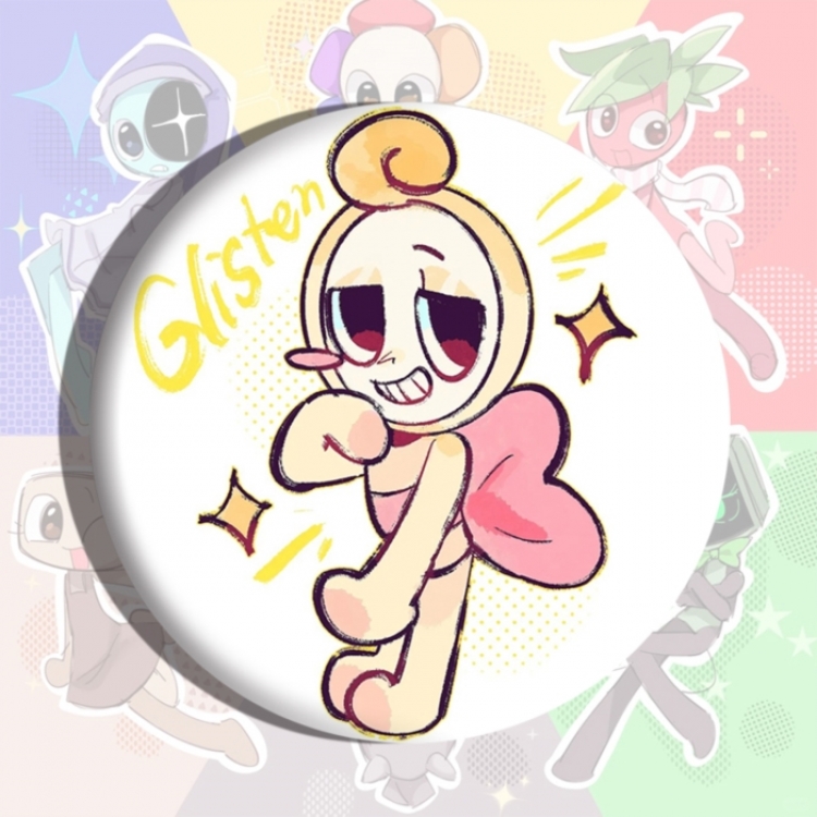 Dandy's World Anime tinplate brooch badge price for 5 pcs