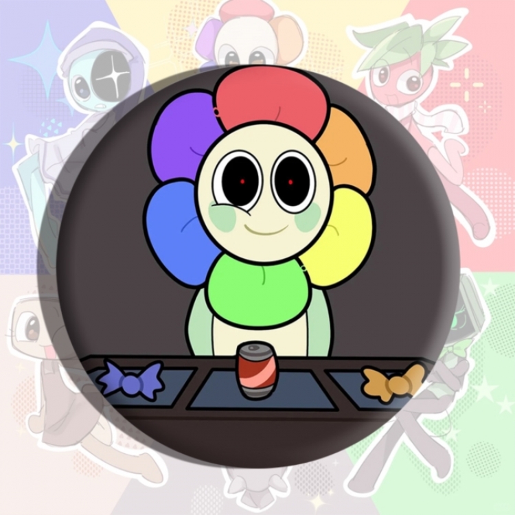 Dandy's World Anime tinplate brooch badge price for 5 pcs