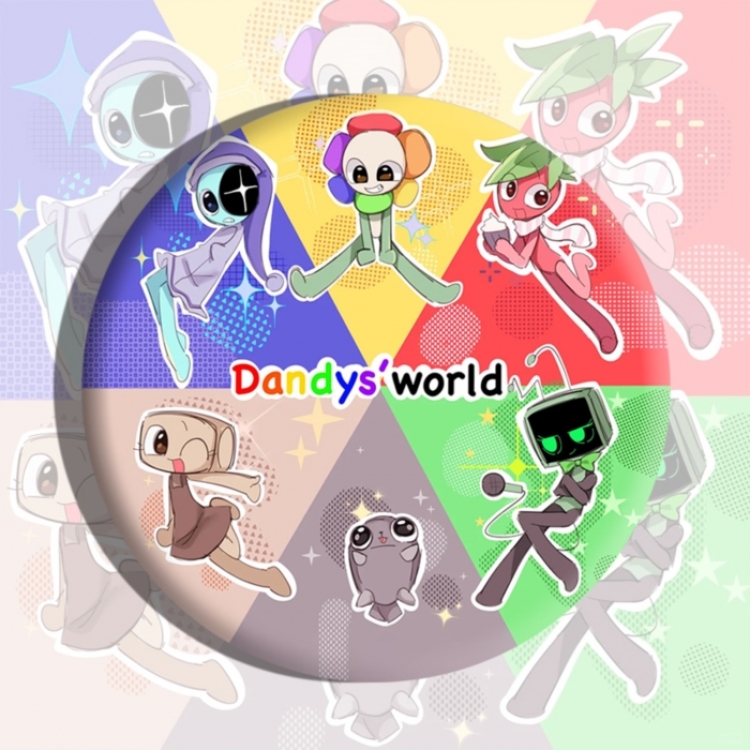 Dandy's World Anime tinplate brooch badge price for 5 pcs