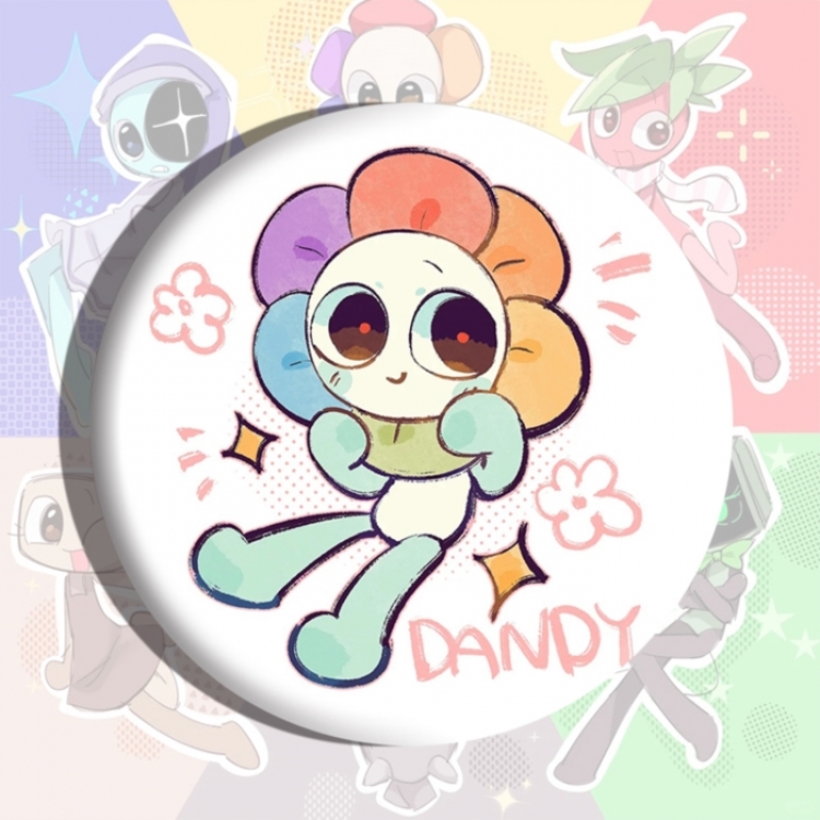 Dandy's World Anime tinplate brooch badge price for 5 pcs