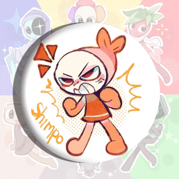 Dandy's World Anime tinplate brooch badge price for 5 pcs