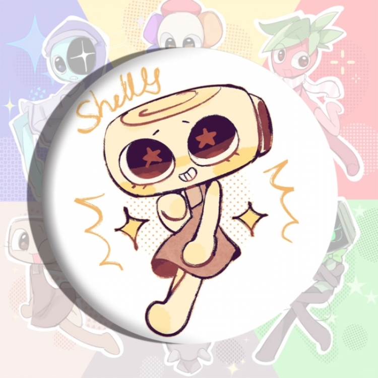 Dandy's World Anime tinplate brooch badge price for 5 pcs