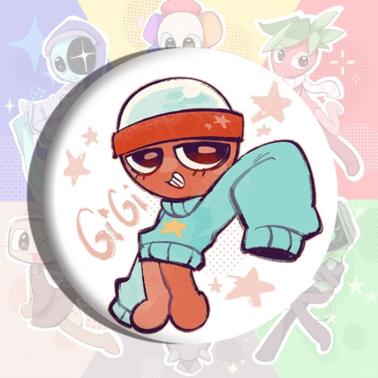 Dandy's World Anime tinplate brooch badge price for 5 pcs