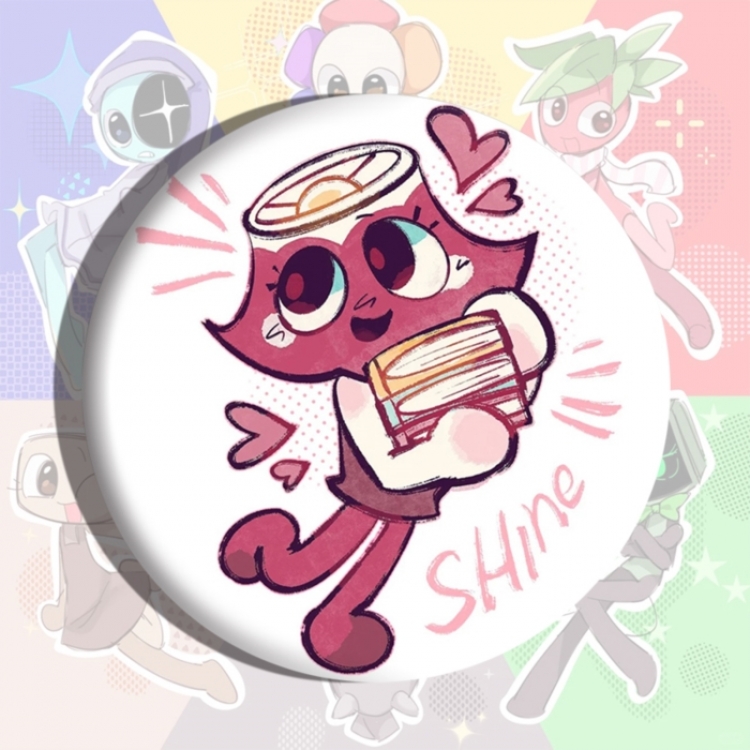 Dandy's World Anime tinplate brooch badge price for 5 pcs