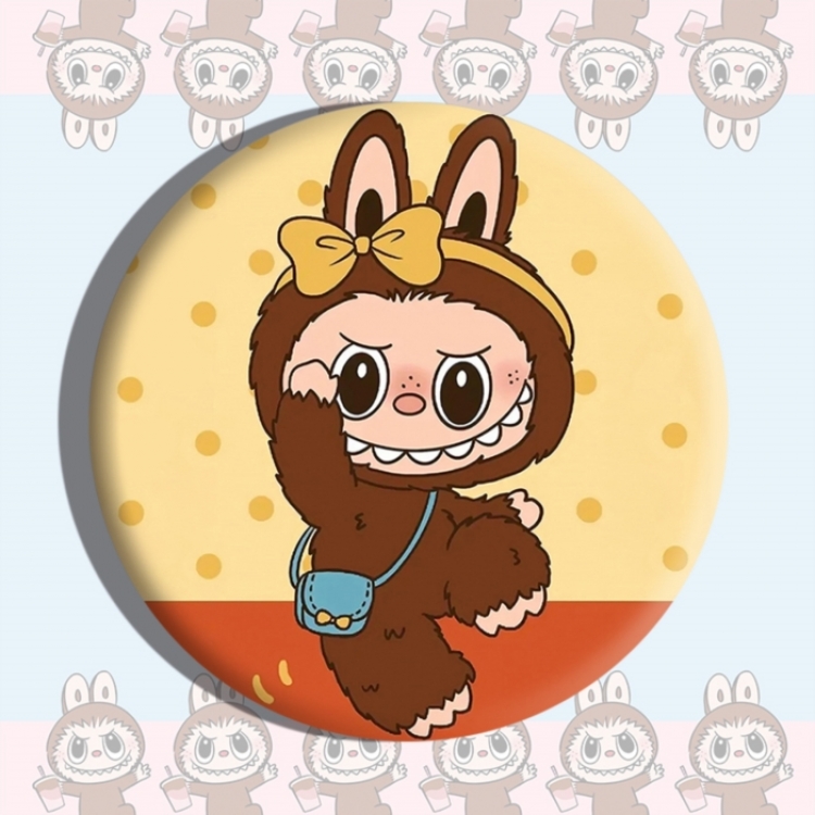 Labubu Anime tinplate brooch badge price for 5 pcs