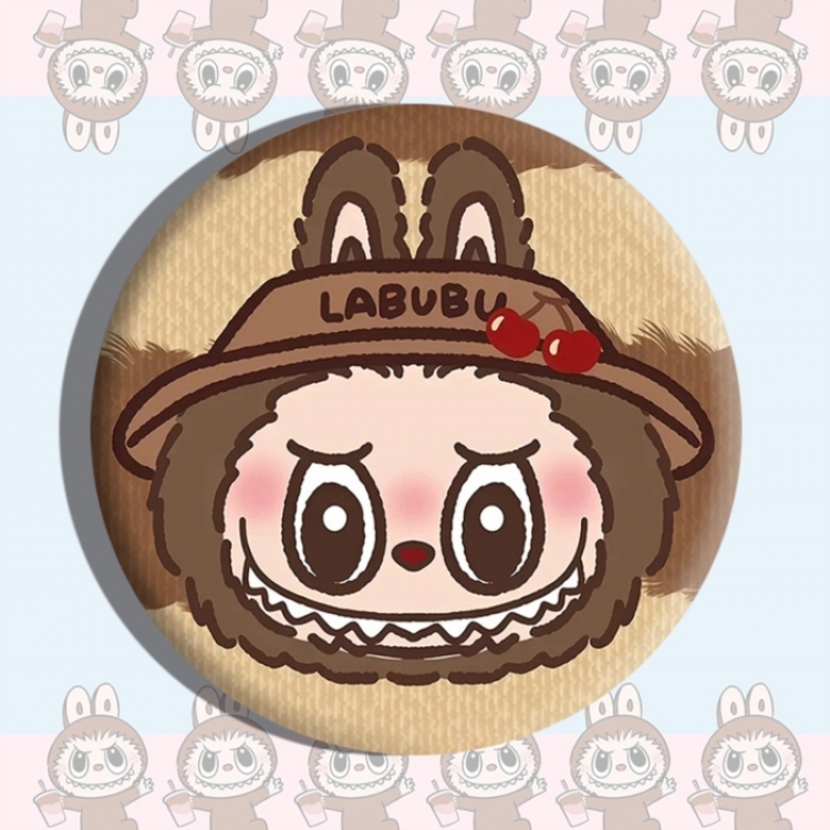 Labubu Anime tinplate brooch badge price for 5 pcs