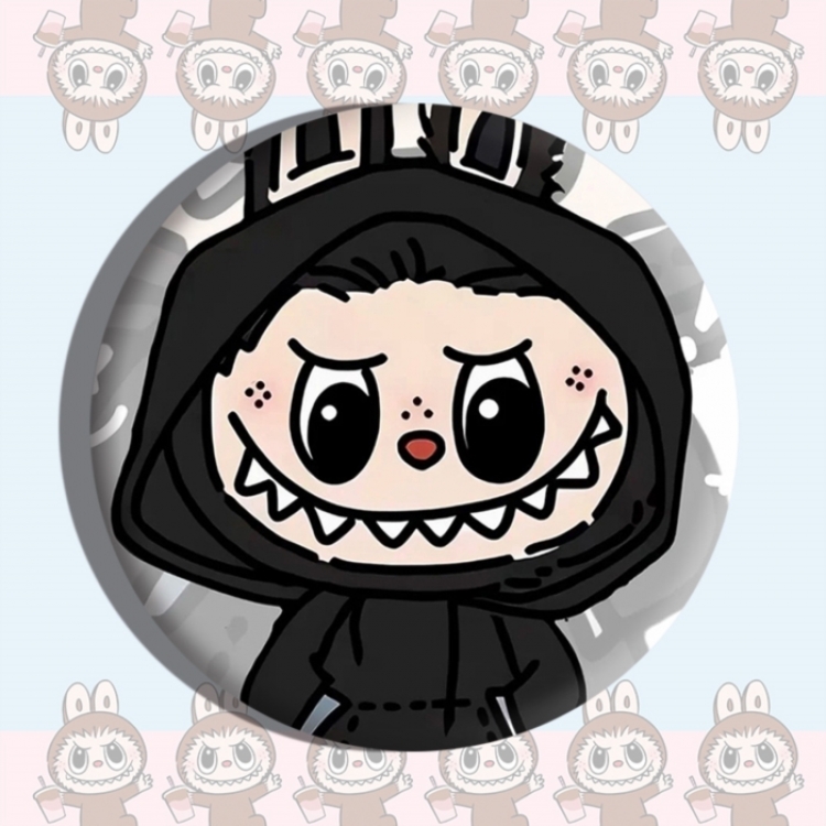 Labubu Anime tinplate brooch badge price for 5 pcs