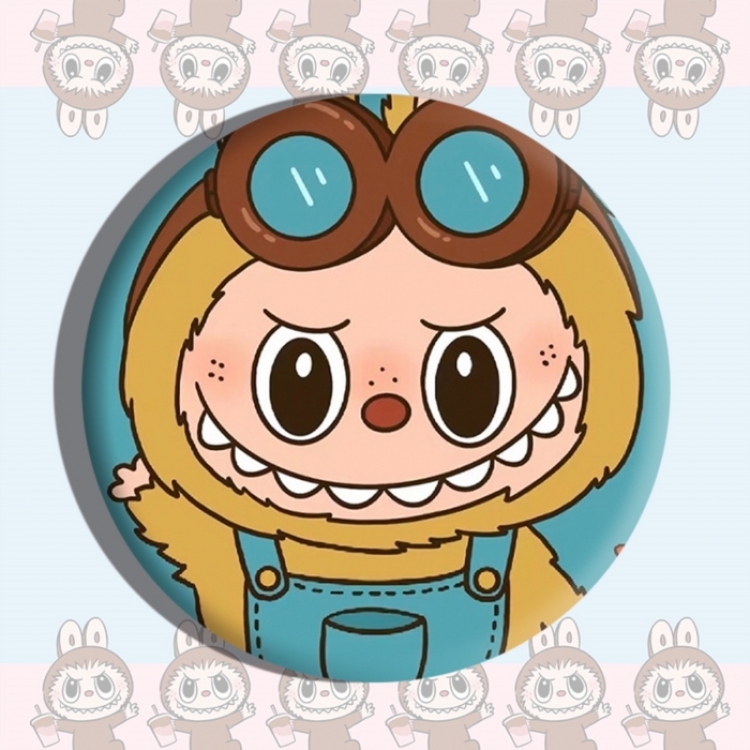 Labubu Anime tinplate brooch badge price for 5 pcs