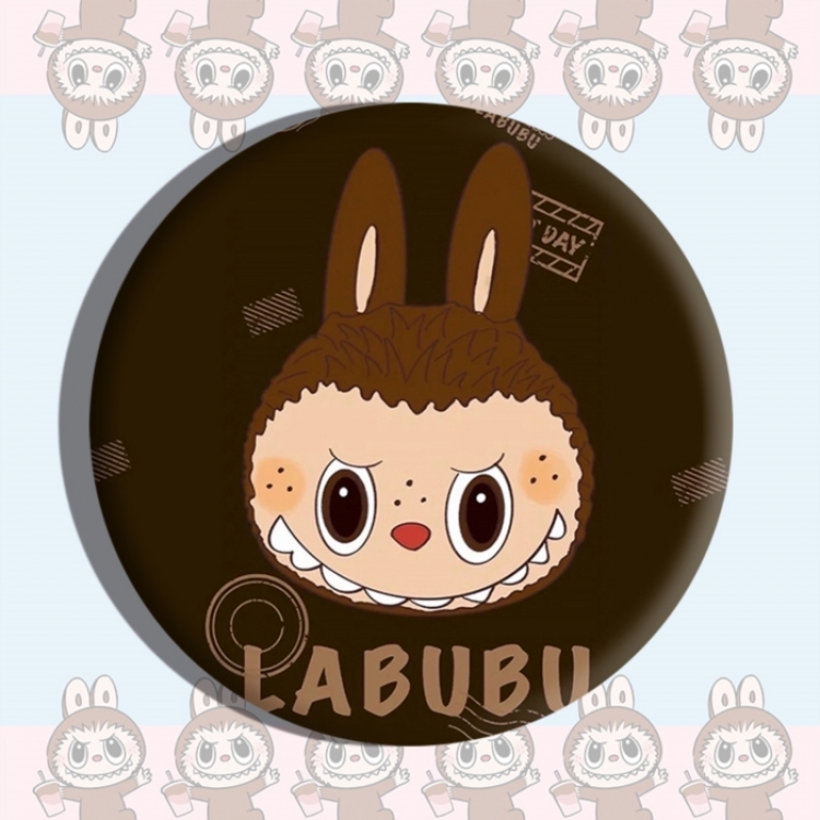 Labubu Anime tinplate brooch badge price for 5 pcs