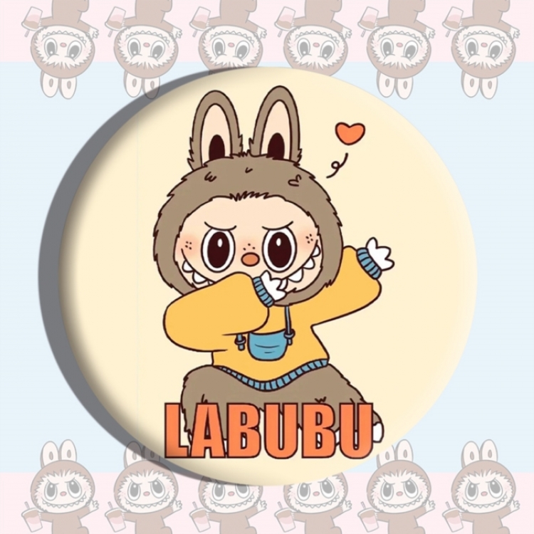 Labubu Anime tinplate brooch badge price for 5 pcs