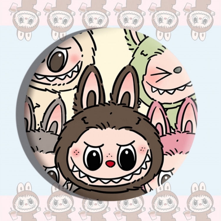 Labubu Anime tinplate brooch badge price for 5 pcs