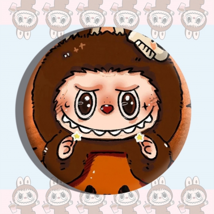 Labubu Anime tinplate brooch badge price for 5 pcs
