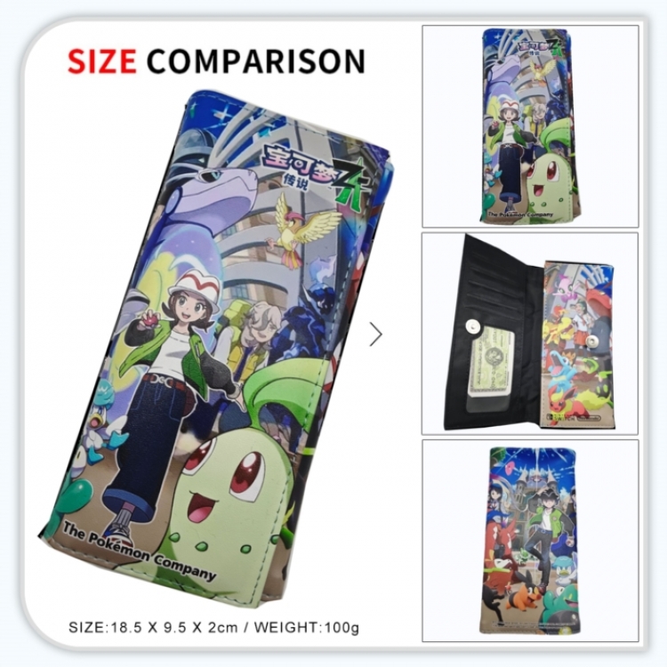 Nintendo Anime wallet long wallet buckle storage bag 18.5x9.5x2CM 100g GG-072