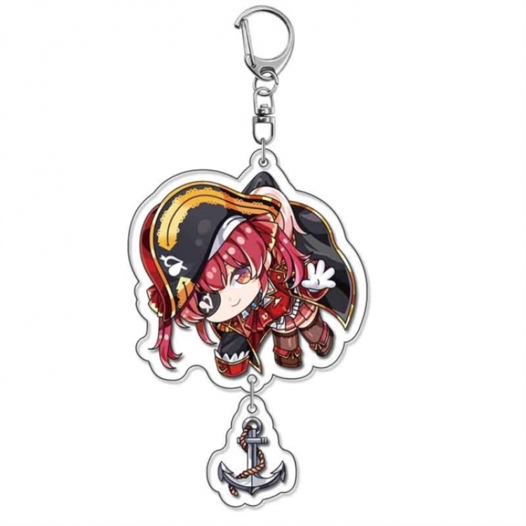 Virtual anchor Anime acrylic Pendant Key Chain  price for 5 pcs 18228