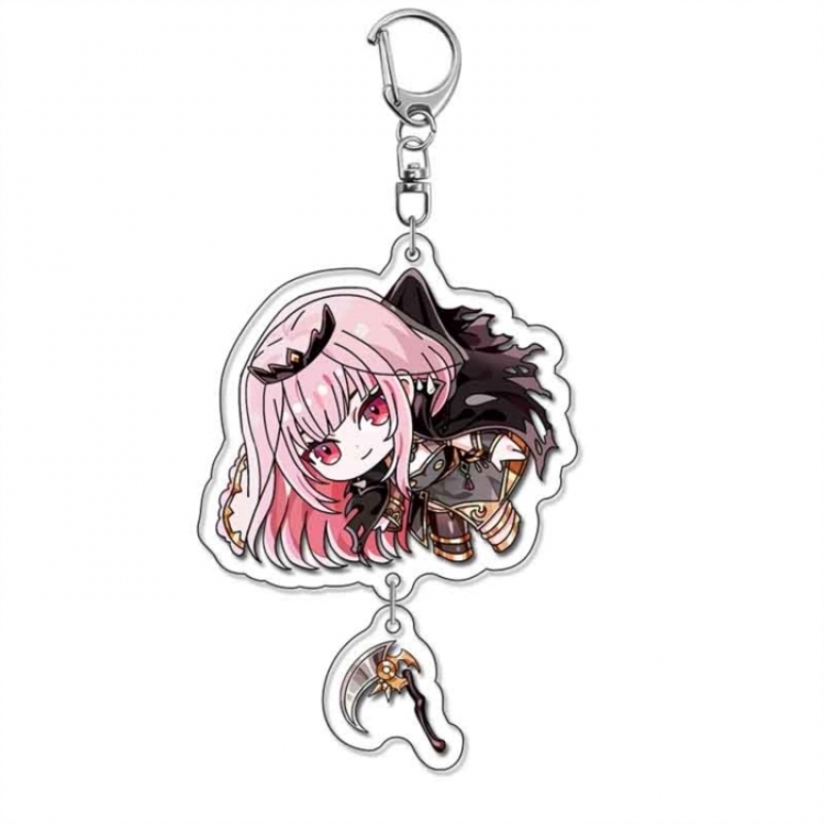 Virtual anchor Anime acrylic Pendant Key Chain  price for 5 pcs 18229