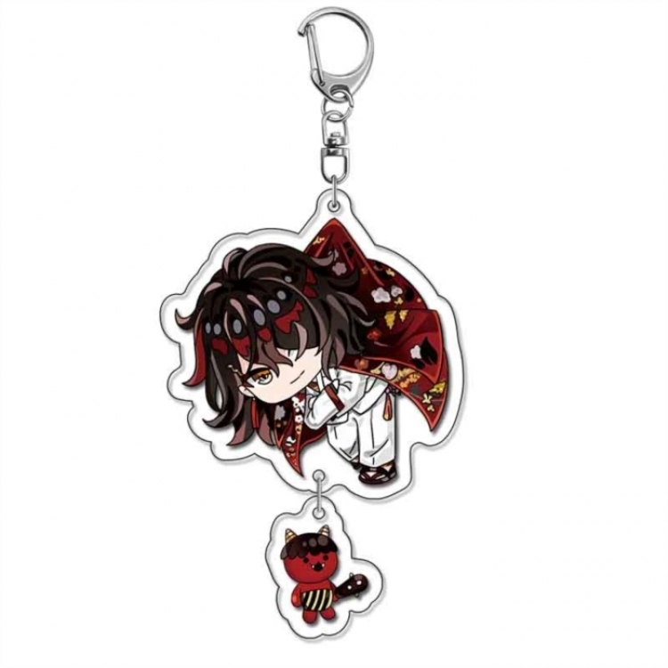 Virtual anchor Anime acrylic Pendant Key Chain  price for 5 pcs