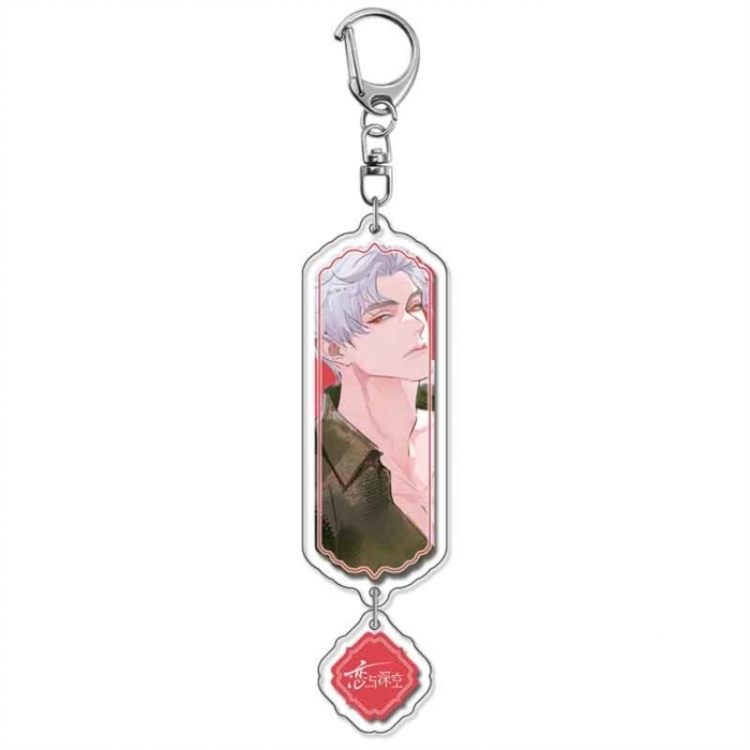 Love and Deepspace Anime acrylic Pendant Key Chain  price for 5 pcs 18276