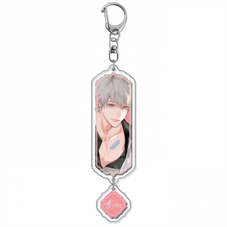 Love and Deepspace Anime acrylic Pendant Key Chain  price for 5 pcs 18273