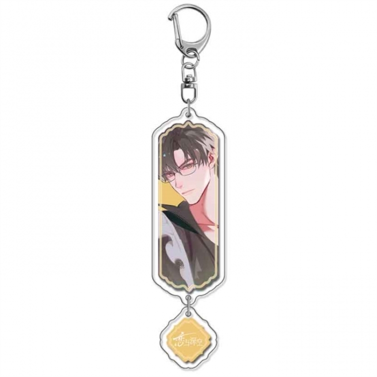 Love and Deepspace Anime acrylic Pendant Key Chain  price for 5 pcs 18275