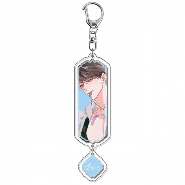 Love and Deepspace Anime acrylic Pendant Key Chain  price for 5 pcs 18274