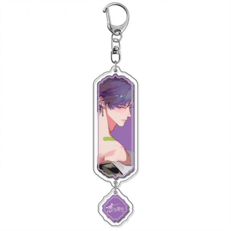 Love and Deepspace Anime acrylic Pendant Key Chain  price for 5 pcs 18277
