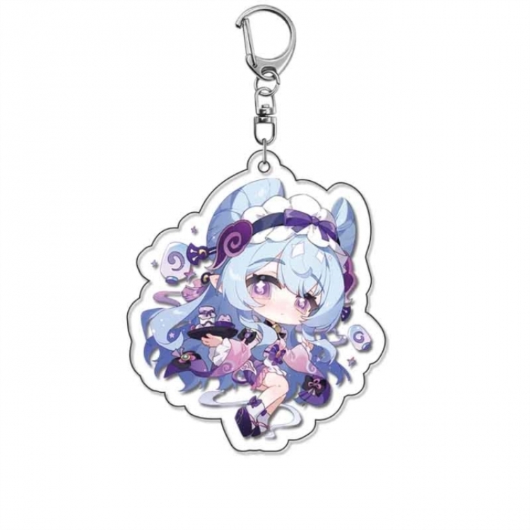 Genshin Impact Anime acrylic Pendant Key Chain  price for 5 pcs 18390