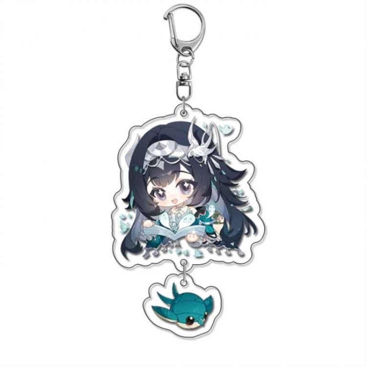 Genshin Impact Anime acrylic Pendant Key Chain  price for 5 pcs 18387