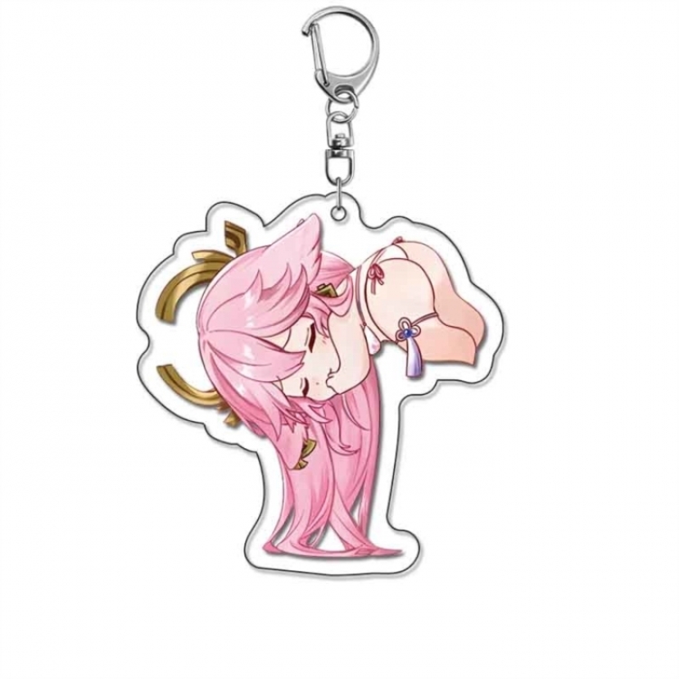 Genshin Impact Anime Acrylic Keychain Charm price for 5 pcs 18302