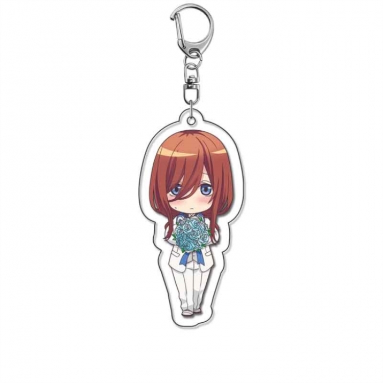 The Quintessential Qunintupiets Frosted Anime Acrylic Keychain Charm price for 5 pcs