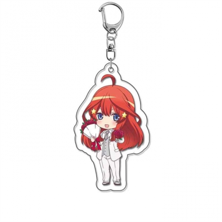 The Quintessential Qunintupiets Frosted Anime Acrylic Keychain Charm price for 5 pcs