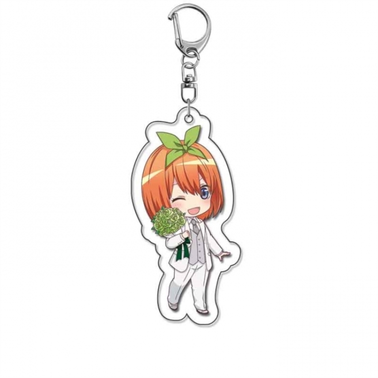 The Quintessential Qunintupiets Frosted Anime Acrylic Keychain Charm price for 5 pcs