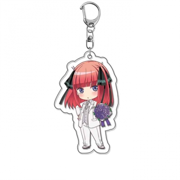 The Quintessential Qunintupiets Frosted Anime Acrylic Keychain Charm price for 5 pcs