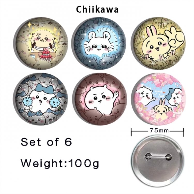 The Wicked Anime Tinplate Bright Film Emblem Badge 75mm a set of 6
