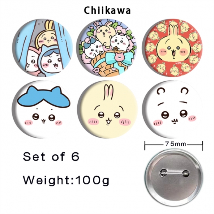 The Wicked Anime Tinplate Bright Film Emblem Badge 75mm a set of 6