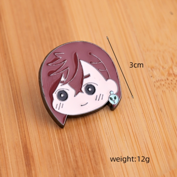 DANDADAN  Anime cartoon metal brooch  price for 5 pcs
