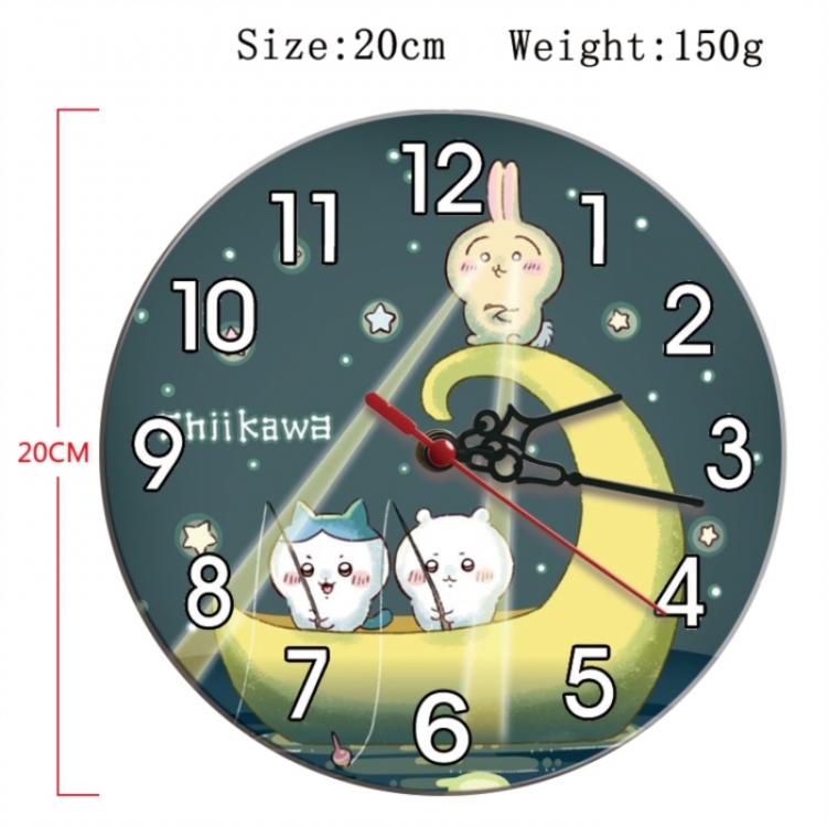Chiikawa Anime print alarm clock wall clock personality clock packaging diameter 20cm