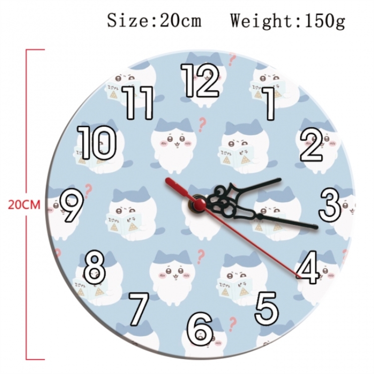 Chiikawa Anime print alarm clock wall clock personality clock packaging diameter 20cm