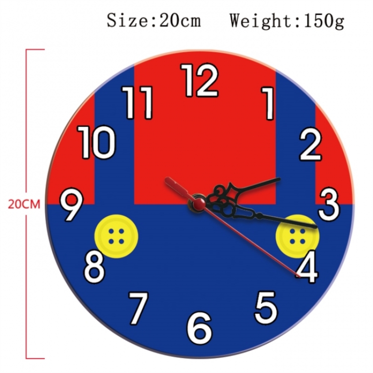 Super Mario Anime print alarm clock wall clock personality clock packaging size 25X25X4cm