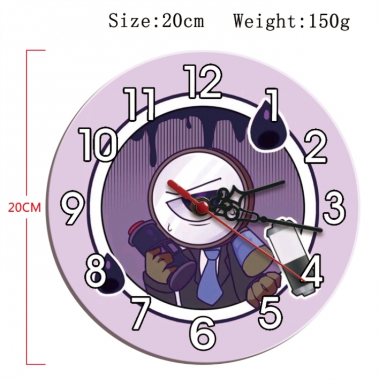 Dandy's World Anime print alarm clock wall clock personality clock packaging diameter 20cm