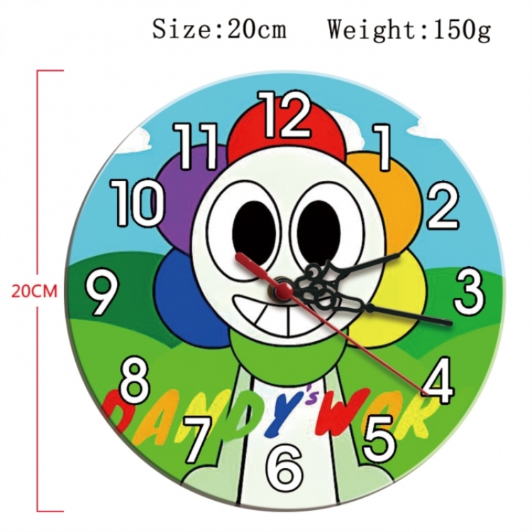 Dandy's World Anime print alarm clock wall clock personality clock packaging diameter 20cm