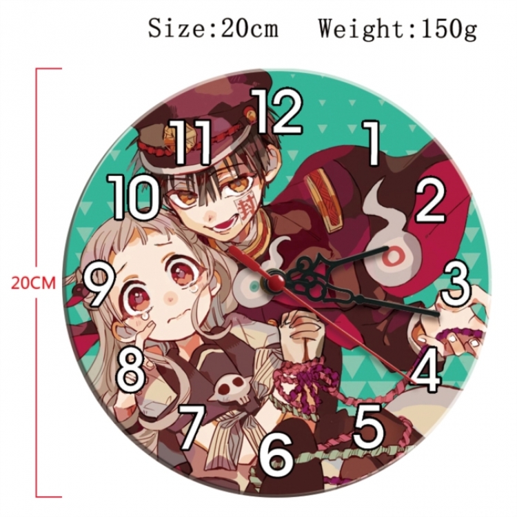 Toilet-bound Hanako-kun Anime print alarm clock wall clock personality clock packaging diameter 20cm