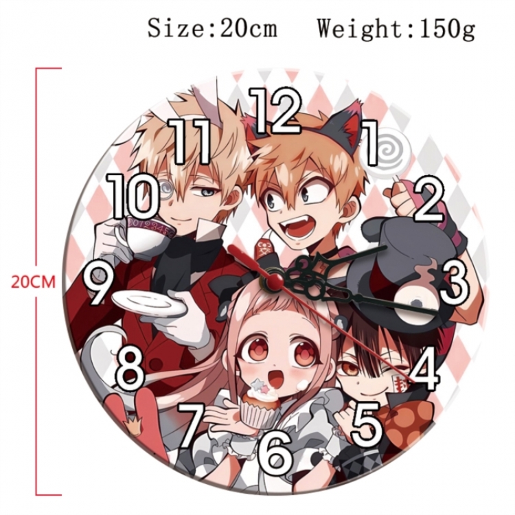 Toilet-bound Hanako-kun Anime print alarm clock wall clock personality clock packaging diameter 20cm