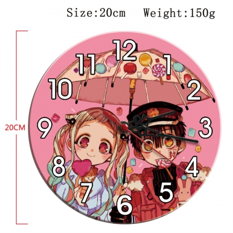 Toilet-bound Hanako-kun Anime print alarm clock wall clock personality clock packaging diameter 20cm