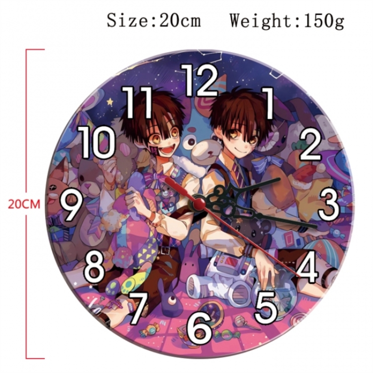 Toilet-bound Hanako-kun Anime print alarm clock wall clock personality clock packaging diameter 20cm