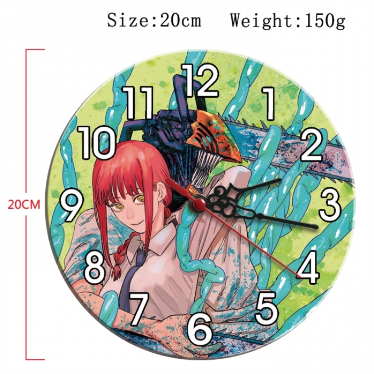 Chainsaw man Anime print alarm clock wall clock personality clock packaging diameter 20cm