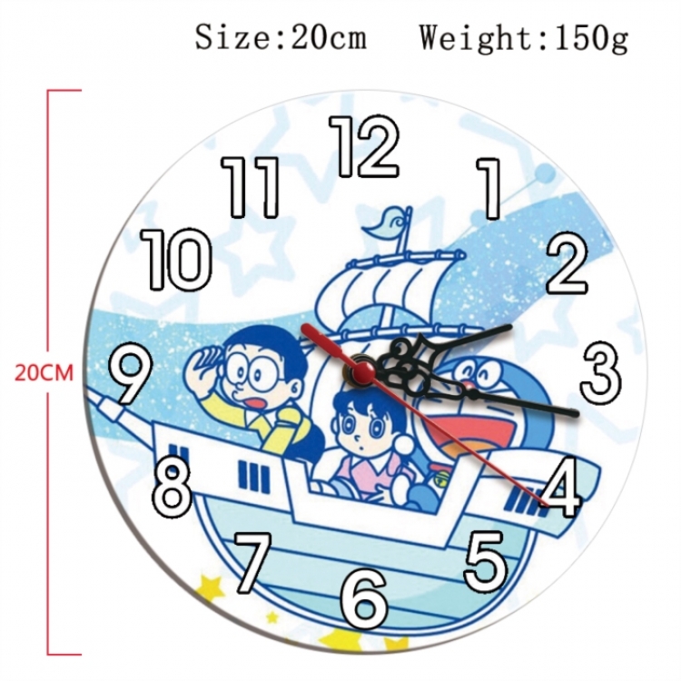 Doraemon Anime print alarm clock wall clock personality clock packaging size 25X25X4cm