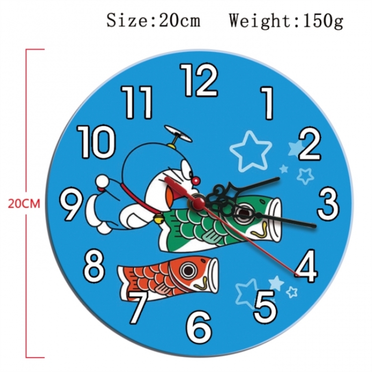 Doraemon Anime print alarm clock wall clock personality clock packaging size 25X25X4cm