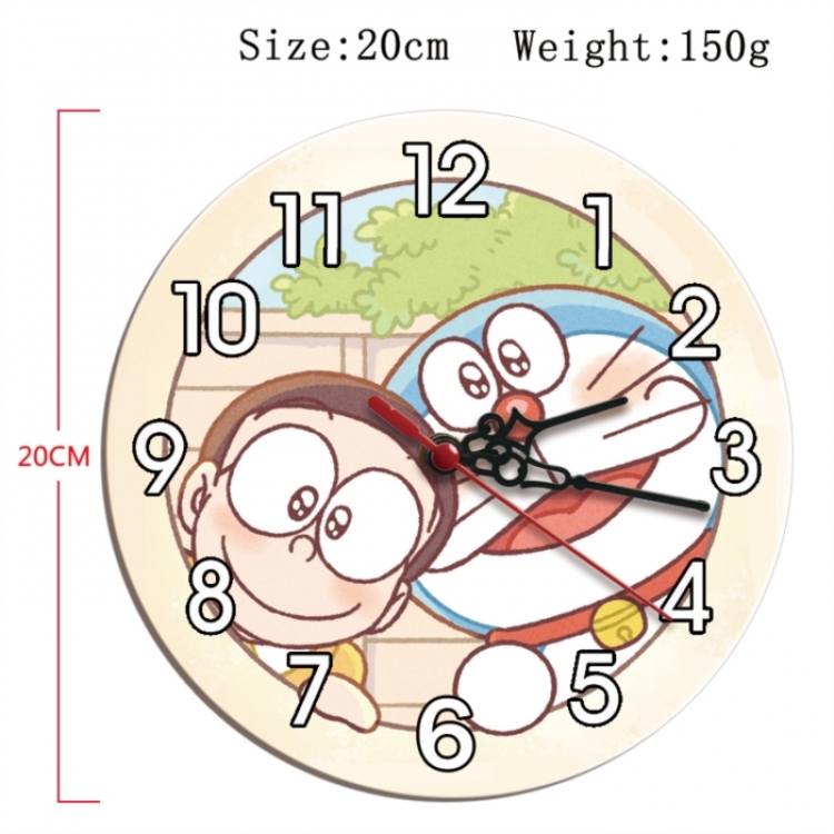 Doraemon Anime print alarm clock wall clock personality clock packaging size 25X25X4cm