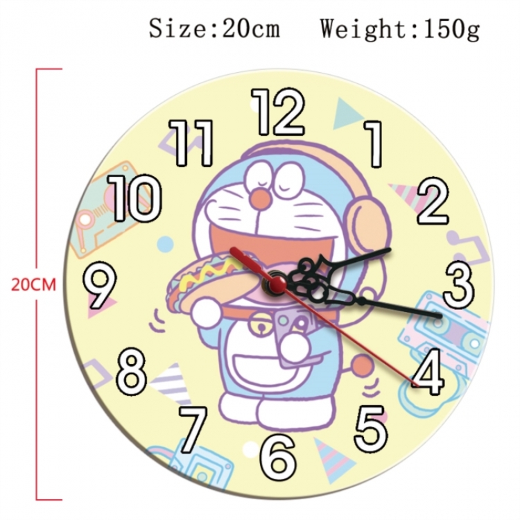 Doraemon Anime print alarm clock wall clock personality clock packaging size 25X25X4cm